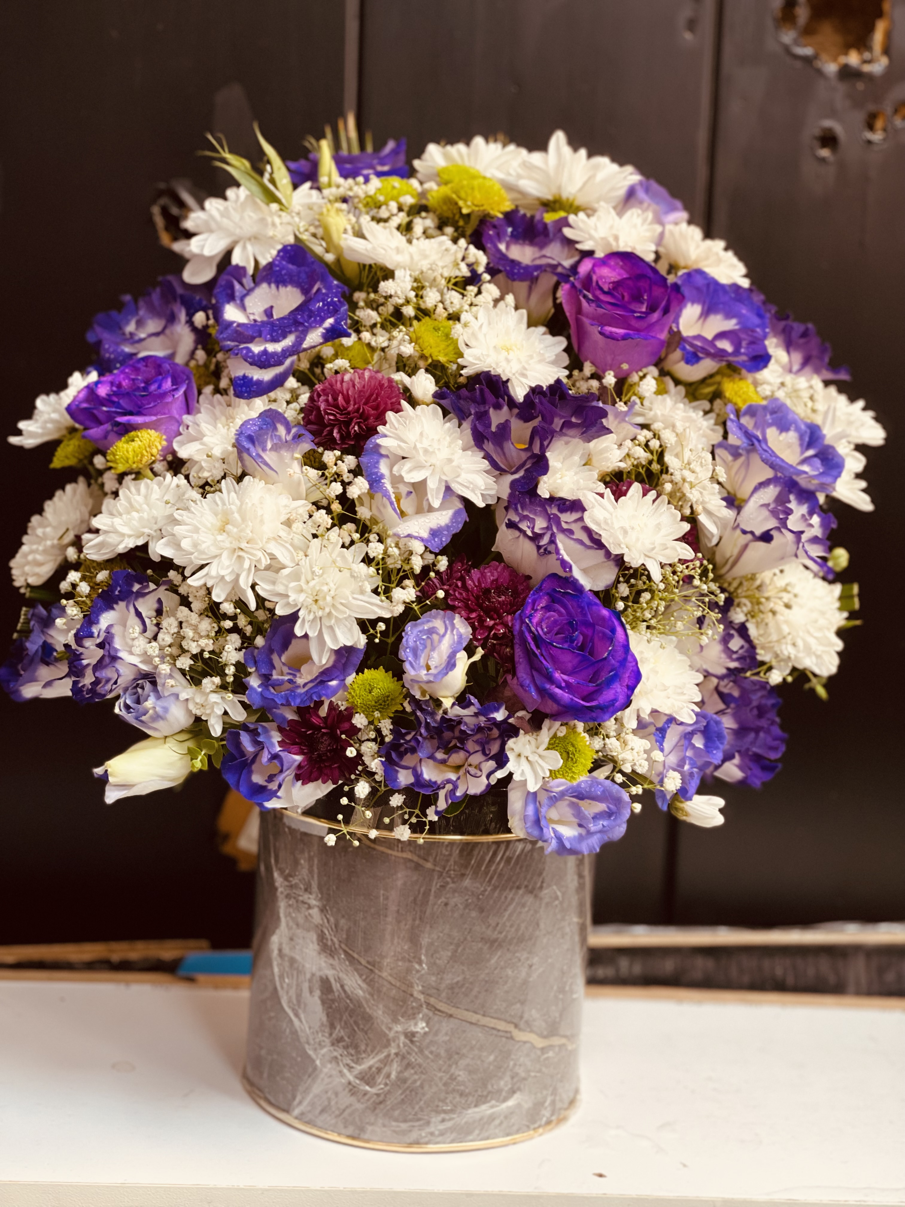 باکس گل بنفش